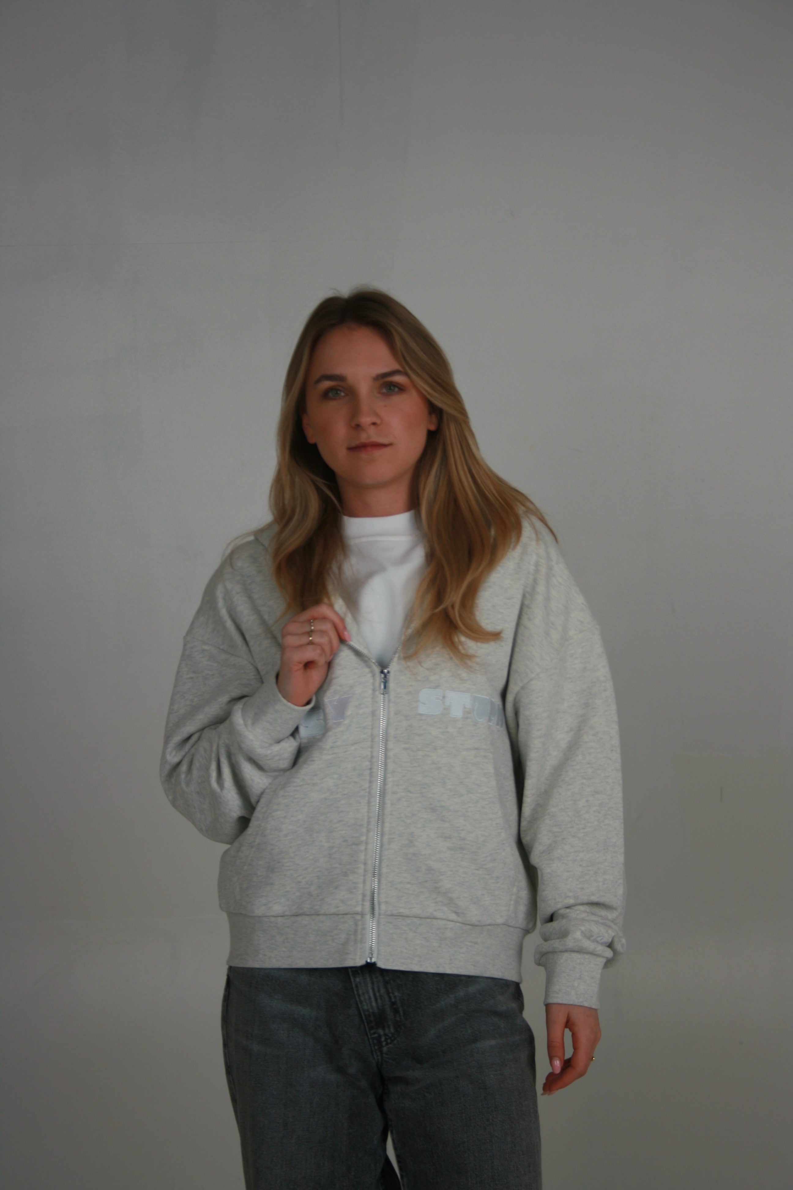 Cosey Zip-hoodie grijs