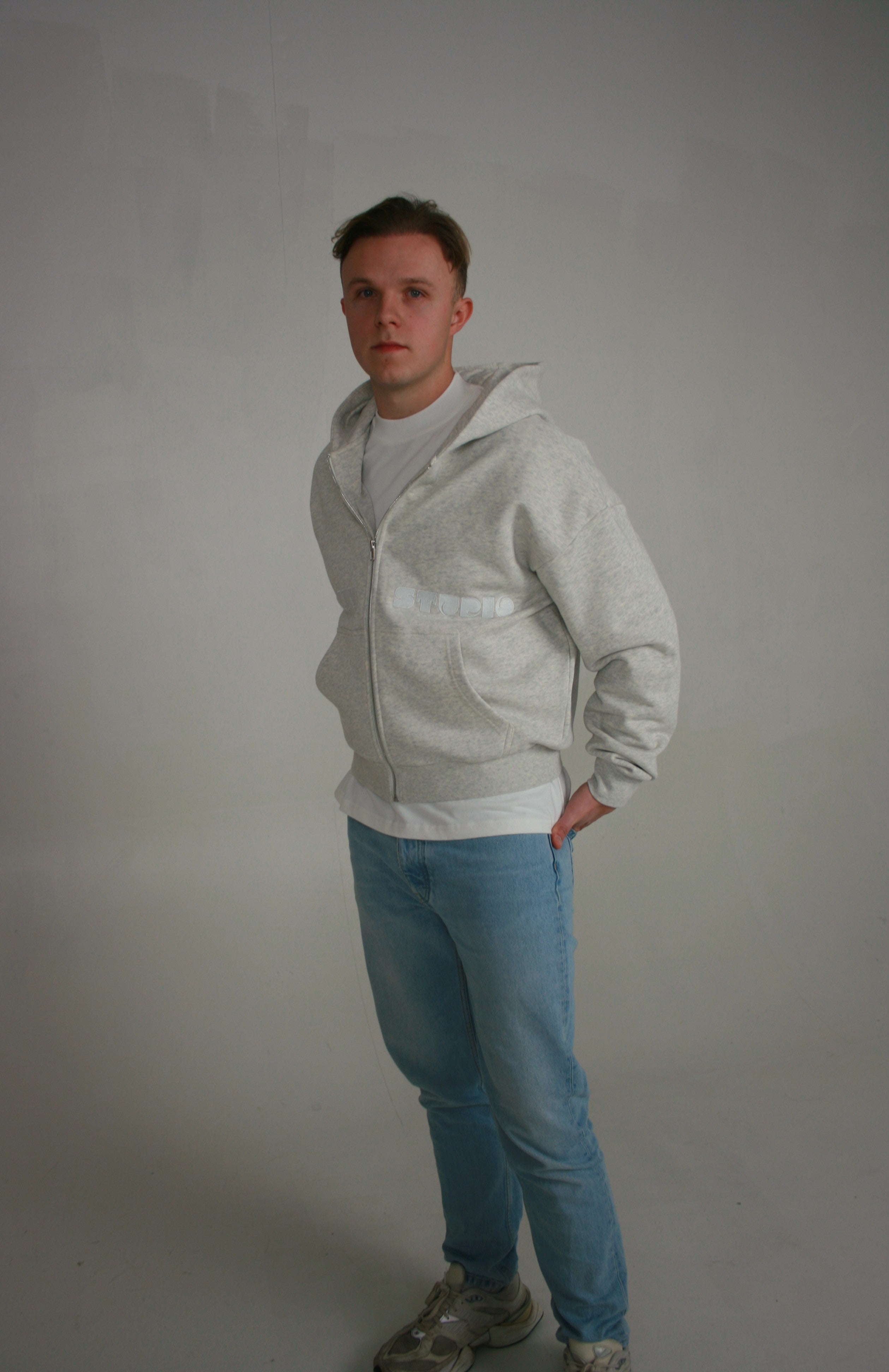 Cosey Zip-hoodie grijs